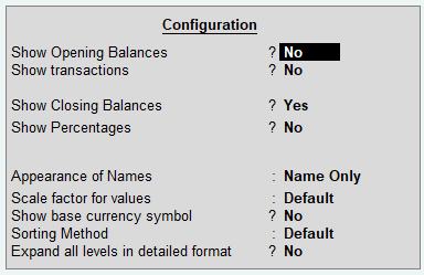 Reports on Financial Statements in TallyERP9